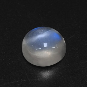 Pietra di luna arcobaleno Blu bianco naturale da 1.71 ct, Trasparente, Trasparente/Traslucido