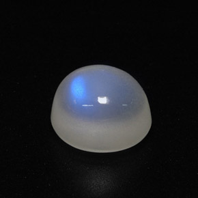 Pietra di luna arcobaleno naturale bianco da 3,52 ct, trasparente, trasparente/traslucido