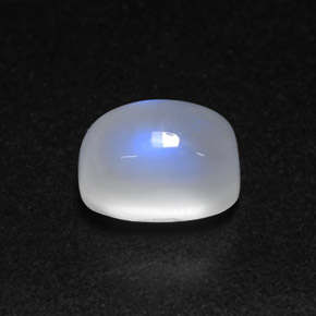 Pietra di luna arcobaleno blu e bianco naturale da 2,07 ct, trasparente, trasparente/traslucido