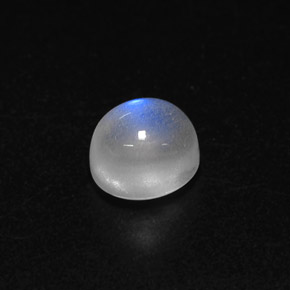 Pietra di luna arcobaleno Blu bianco naturale da 1.59 ct, Trasparente, Trasparente/Traslucido