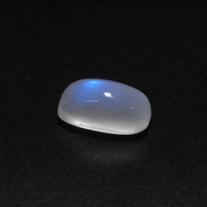 Pietra di luna arcobaleno Blu bianco naturale da 1.39 ct, Trasparente, Trasparente/Traslucido