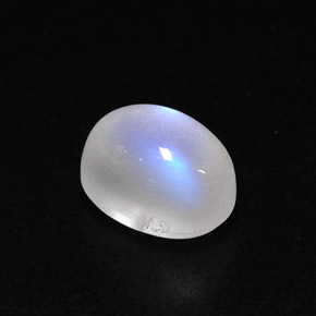 Pietra di luna arcobaleno naturale bianco da 1,78 ct, trasparente, trasparente/traslucido