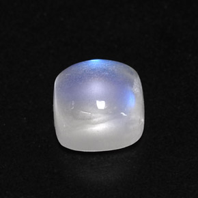 Pietra di luna arcobaleno Blu bianco naturale da 1.23 ct, Trasparente, Trasparente/Traslucido