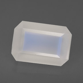Pietra di luna arcobaleno naturale bianco da 6,93 ct, trasparente, trasparente/traslucido