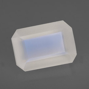 Pietra di luna arcobaleno naturale bianco da 6,93 ct, trasparente, trasparente/traslucido