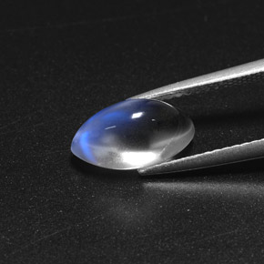 Pietra di luna arcobaleno naturale bianco da 2,65 ct, marchesa, trasparente