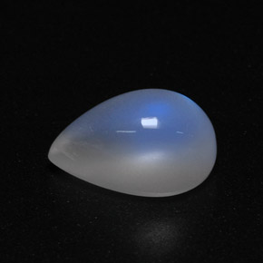 Pietra di luna arcobaleno naturale bianco da 2,99 ct, trasparente, trasparente/traslucido