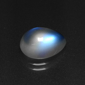 Pietra di luna arcobaleno Blu bianco naturale da 2.95 ct, Trasparente, Trasparente/Traslucido
