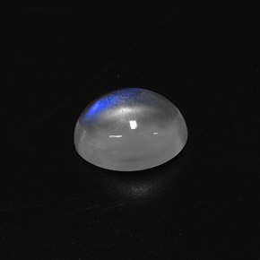 Pietra di luna arcobaleno naturale bianco da 2,78 ct, taglio ovale, trasparente