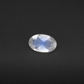 Pietra di luna arcobaleno Blu bianco naturale da 0.27 ct, Trasparente, Trasparente/Traslucido