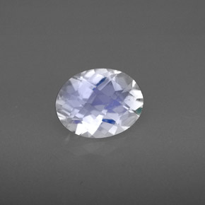 Pietra di luna arcobaleno naturale blu da 1,55 ct, taglio ovale, VS