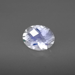 Pietra di luna arcobaleno naturale blu da 1,55 ct, taglio ovale, VS