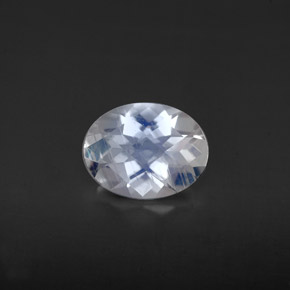 Pietra di luna arcobaleno Blu bianco naturale da 1.32 ct, Taglio ovale, VS