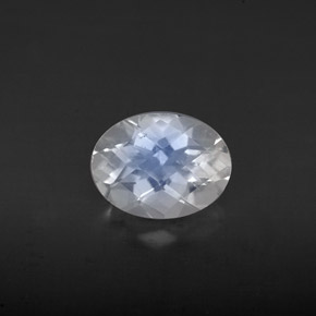 Pietra di luna arcobaleno Blu bianco naturale da 1.13 ct, Taglio ovale, VS