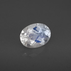 Pietra di luna arcobaleno Blu bianco naturale da 1.36 ct, Taglio ovale, VS