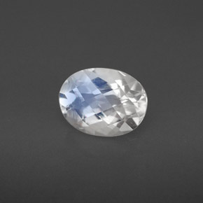 Pietra di luna arcobaleno naturale bianco da 1,42 ct, taglio ovale, VS