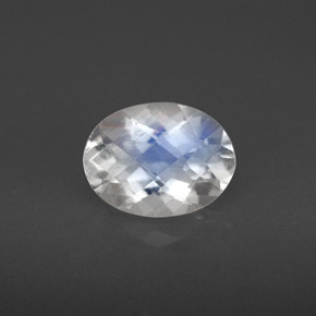 Pietra di luna arcobaleno Blu bianco naturale da 1.42 ct, Taglio ovale, VS