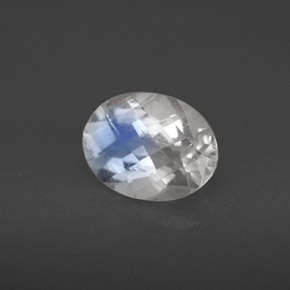 Pietra di luna arcobaleno Blu bianco naturale da 1.42 ct, Taglio ovale, VS