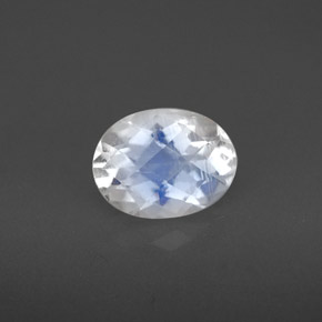 Pietra di luna arcobaleno naturale bianco da 1,31 ct, taglio ovale, VS