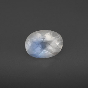 Pietra di luna arcobaleno Blu bianco naturale da 1.30 ct, Taglio ovale, VS