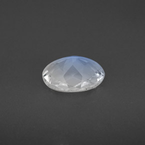 Pietra di luna arcobaleno naturale bianco da 1,05 ct, taglio ovale, VS