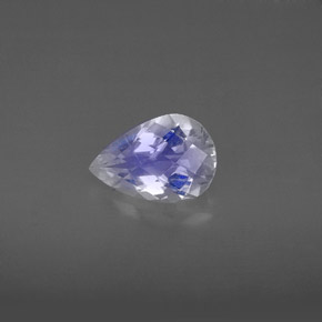 Pietra di luna arcobaleno Blu bianco naturale da 1.17 ct, Forma a pera, VS