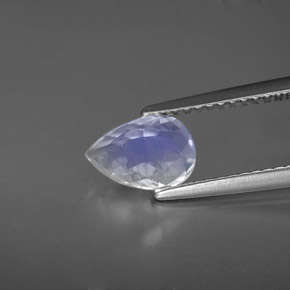 Pietra di luna arcobaleno Blu bianco naturale da 1.04 ct, Forma a pera, VS