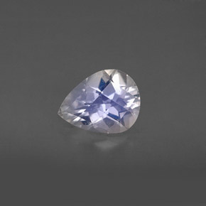 Pietra di luna arcobaleno naturale bianco da 1,26 ct, taglio a pera, VS