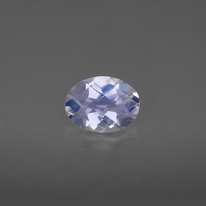 Pietra di luna arcobaleno naturale bianco da 1,05 ct, taglio ovale, VS
