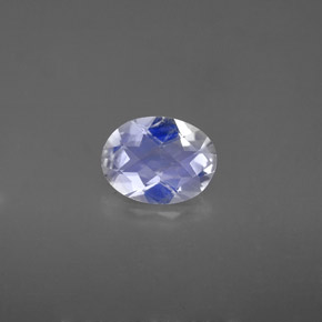 Pietra di luna arcobaleno naturale bianco da 0,94 ct, taglio ovale, VS