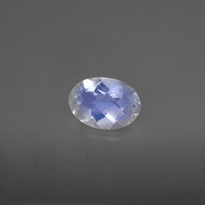 Pietra di luna arcobaleno Blu bianco naturale da 0.88 ct, Taglio ovale, VS