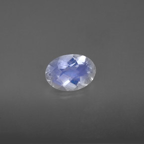 Pietra di luna arcobaleno Blu bianco naturale da 0.88 ct, Taglio ovale, VS