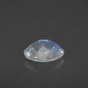 Pietra di luna arcobaleno naturale bianco da 1,06 ct, taglio ovale, trasparente
