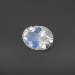 Pietra di luna arcobaleno Blu bianco naturale da 1.05 ct, Taglio ovale, VS