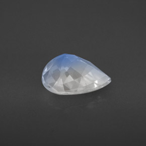 Pietra di luna arcobaleno naturale bianco da 1,28 ct, taglio a pera, VS