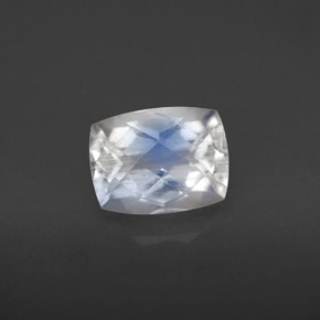 Pietra di luna arcobaleno Blu bianco naturale da 1.58 ct, Taglio a cuscino, VS