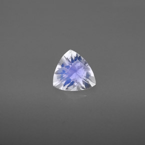 Pietra di luna arcobaleno naturale bianco da 0,83 ct, trillion, VS