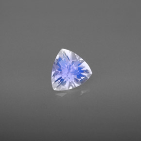 Pietra di luna arcobaleno naturale bianco da 0,83 ct, trillion, VS