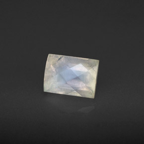Pietra di luna arcobaleno naturale multicolore da 1,20 ct, baguette, VS-SI