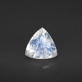 Pietra di luna arcobaleno naturale bianco da 1,20 ct, trillion, VS