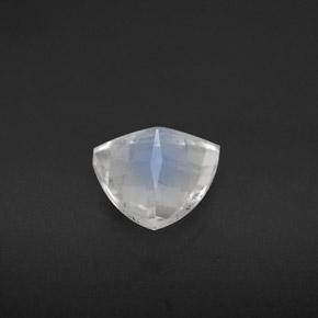 Pietra di luna arcobaleno naturale bianco da 1,20 ct, trillion, VS
