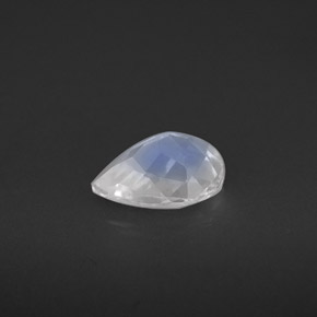 Pietra di luna arcobaleno Blu bianco naturale da 0.86 ct, Forma a pera, VS