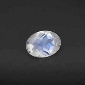 Pietra di luna arcobaleno Blu bianco naturale da 0.85 ct, Taglio ovale, VS