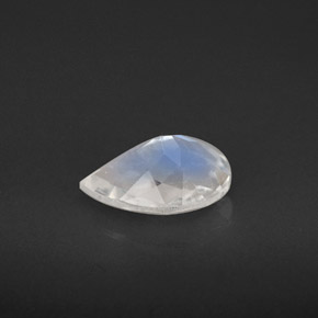 Pietra di luna arcobaleno Blu bianco naturale da 1.07 ct, Forma a pera, VS-SI