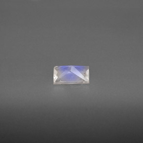 Pietra di luna arcobaleno Blu bianco naturale da 0.42 ct, Taglio a baguette, VS