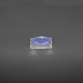 Pietra di luna arcobaleno naturale bianco da 0,64 ct, baguette, VS