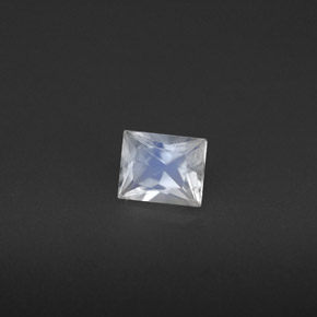Pietra di luna arcobaleno Blu bianco naturale da 0.46 ct, Taglio a baguette, VS