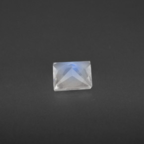 Pietra di luna arcobaleno naturale bianco da 0,49 ct, quadrato, VS