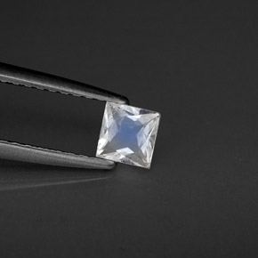 Pietra di luna arcobaleno Blu bianco naturale da 0.23 ct, Quadrato, VS