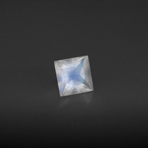 Pietra di luna arcobaleno naturale bianco da 0,56 ct, baguette, VS